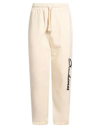 Disclaimer Man Pants Cream Size S Cotton In Neutral