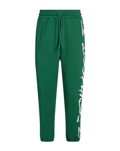 Disclaimer Man Pants Dark Green Size Xs Cotton