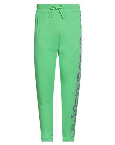 Disclaimer Man Pants Green Size L Cotton