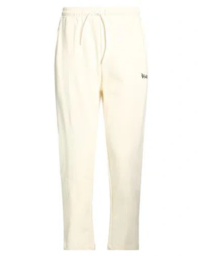 Disclaimer Man Pants Ivory Size Xs Cotton In White