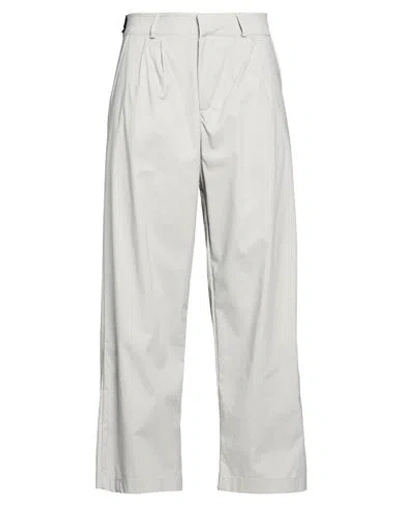 Disclaimer Man Pants Light Grey Size M Cotton, Polyamide, Elastane In White