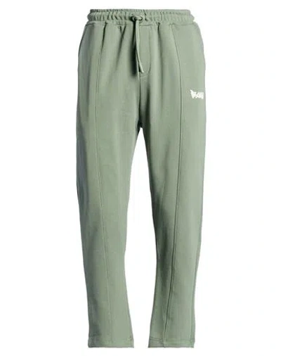 Disclaimer Man Pants Military Green Size S Cotton