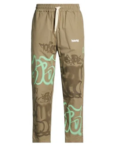 Disclaimer Man Pants Military Green Size Xl Cotton