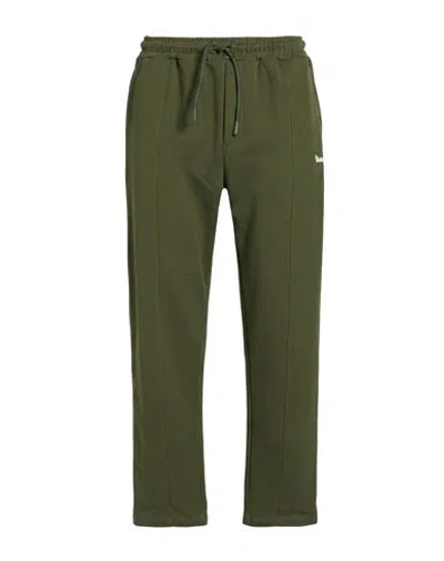 Disclaimer Man Pants Military Green Size Xs Cotton