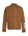 Disclaimer Man Shirt Light Brown Size M Polyester