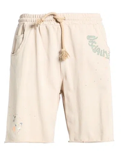 Disclaimer Man Shorts & Bermuda Shorts Beige Size Xxl Cotton In Neutral
