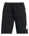 Disclaimer Man Shorts & Bermuda Shorts Black Size M Cotton