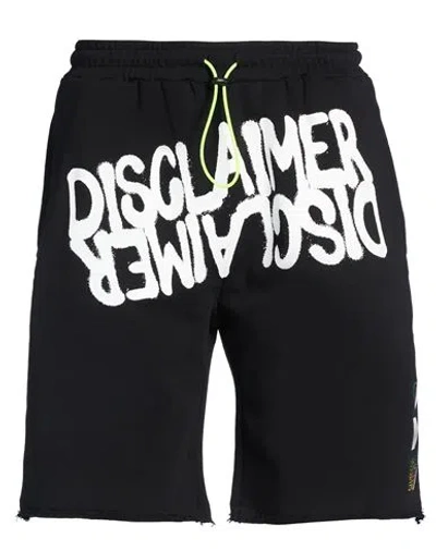 Disclaimer Man Shorts & Bermuda Shorts Black Size Xxl Cotton