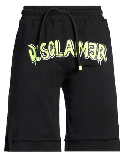 Disclaimer Man Shorts & Bermuda Shorts Black Size Xxl Cotton