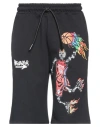 Disclaimer Man Shorts & Bermuda Shorts Black Size Xxl Cotton In Black