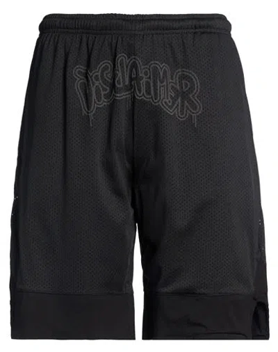 Disclaimer Man Shorts & Bermuda Shorts Black Size Xxl Polyester