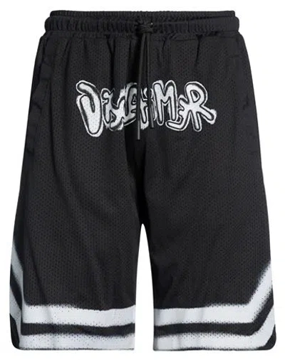Disclaimer Man Shorts & Bermuda Shorts Black Size Xxl Polyester