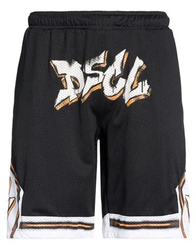Disclaimer Man Shorts & Bermuda Shorts Black Size Xxl Polyester
