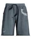 Disclaimer Man Shorts & Bermuda Shorts Charcoal Size L Cotton In Gray