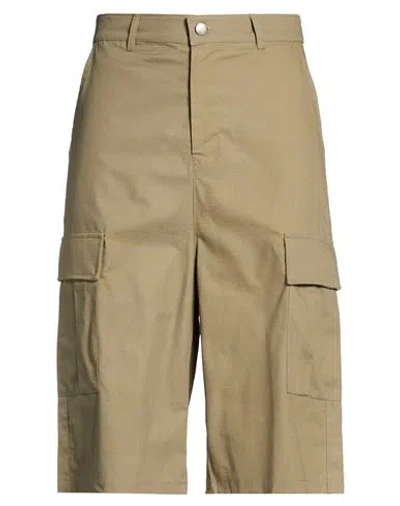 Disclaimer Man Shorts & Bermuda Shorts Military Green Size Xl Cotton