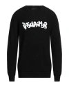 Disclaimer Man Sweater Black Size Xl Cotton, Acrylic In Black
