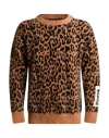 Disclaimer Man Sweater Camel Size M Polyamide, Polyester In Sand