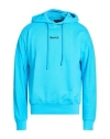 Disclaimer Man Sweatshirt Azure Size Xxl Cotton In Blue