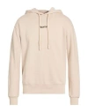 Disclaimer Man Sweatshirt Beige Size L Cotton In Nude
