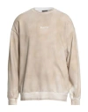 Disclaimer Man Sweatshirt Beige Size M Cotton