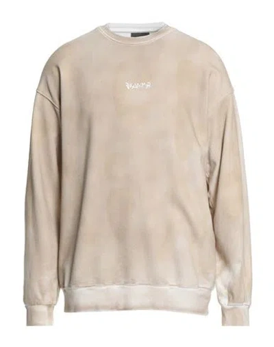 Disclaimer Man Sweatshirt Beige Size M Cotton In Sand