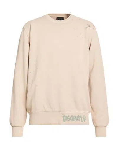 Disclaimer Man Sweatshirt Beige Size M Cotton In Neutral