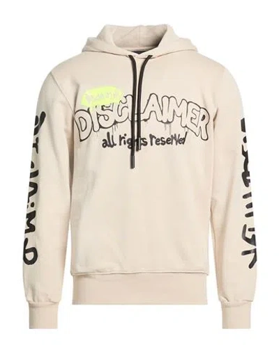 Disclaimer Man Sweatshirt Beige Size M Cotton In Neutral