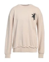 Disclaimer Man Sweatshirt Beige Size Xl Cotton In Beige