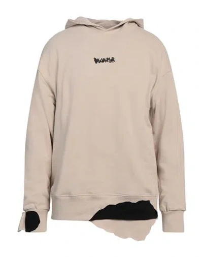 Disclaimer Man Sweatshirt Beige Size Xl Cotton
