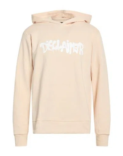 Disclaimer Man Sweatshirt Beige Size Xl Cotton In Nude