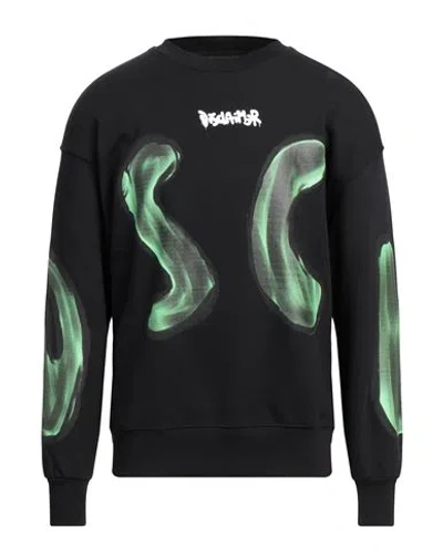 Disclaimer Man Sweatshirt Black Size L Cotton