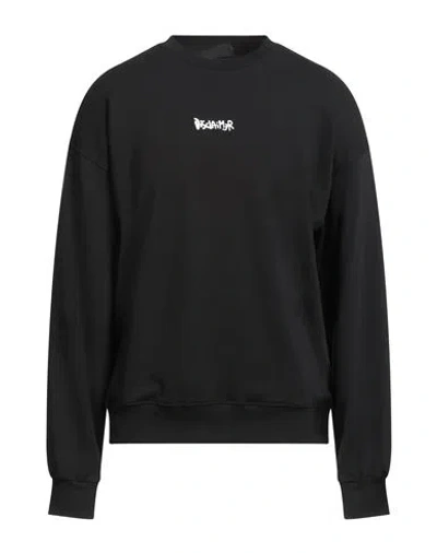 Disclaimer Man Sweatshirt Black Size L Cotton