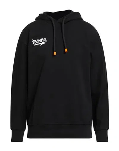 Disclaimer Man Sweatshirt Black Size L Cotton