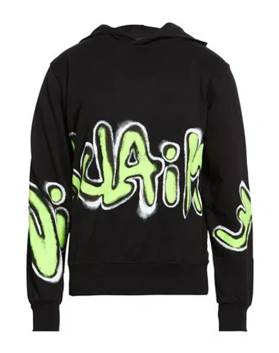 Disclaimer Man Sweatshirt Black Size L Cotton