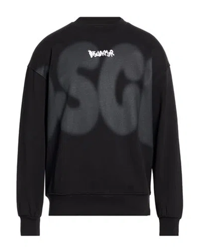 Disclaimer Man Sweatshirt Black Size L Cotton