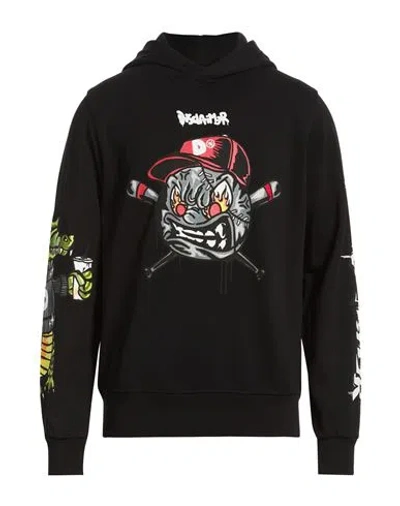 Disclaimer Man Sweatshirt Black Size L Cotton