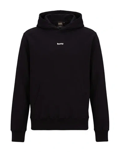 Disclaimer Man Sweatshirt Black Size L Cotton