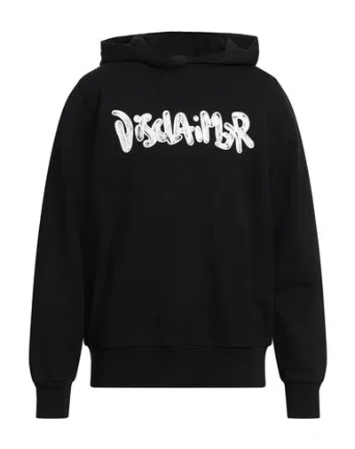 Disclaimer Man Sweatshirt Black Size M Cotton