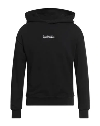 Disclaimer Man Sweatshirt Black Size M Cotton