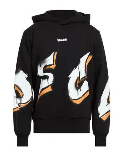 Disclaimer Man Sweatshirt Black Size M Cotton