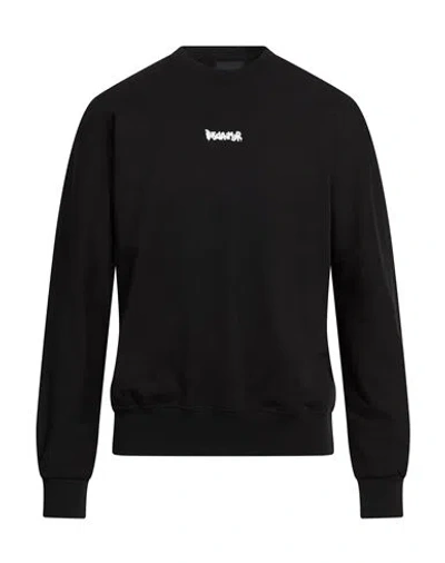 Disclaimer Man Sweatshirt Black Size M Cotton
