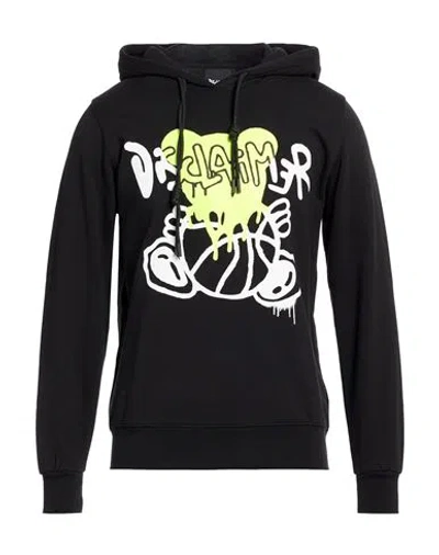 Disclaimer Man Sweatshirt Black Size M Cotton