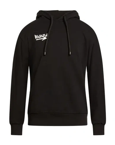 Disclaimer Man Sweatshirt Black Size M Cotton