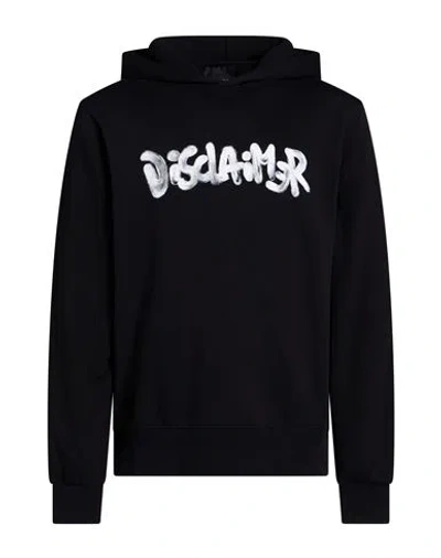 Disclaimer Man Sweatshirt Black Size M Cotton In Blue