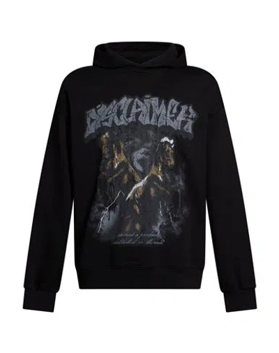 Disclaimer Man Sweatshirt Black Size M Cotton