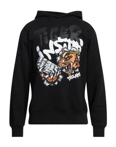 Disclaimer Man Sweatshirt Black Size Xl Cotton