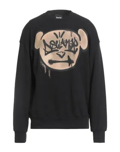 Disclaimer Man Sweatshirt Black Size Xl Cotton