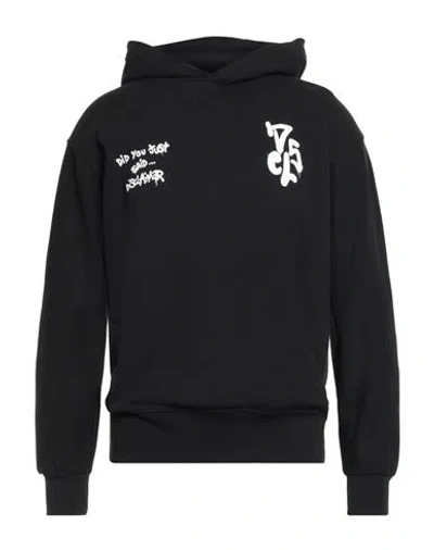 Disclaimer Man Sweatshirt Black Size Xl Cotton