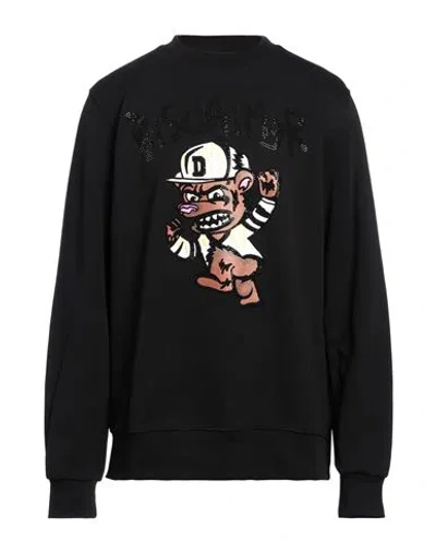 Disclaimer Man Sweatshirt Black Size Xl Cotton
