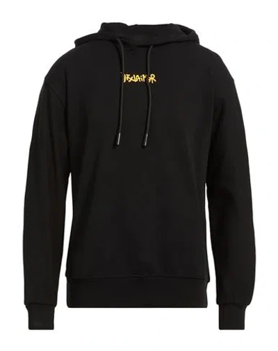 Disclaimer Man Sweatshirt Black Size Xl Cotton